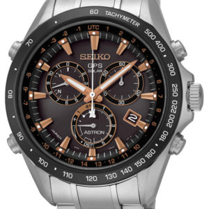 SEIKO ASTRON SOLAR GPS BROWN DIAL CHRONOGRAPH SSE033