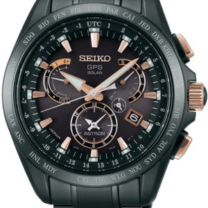 SEIKO ASTRON GSP SOLAR DUAL TIME TITANIUM SSE075