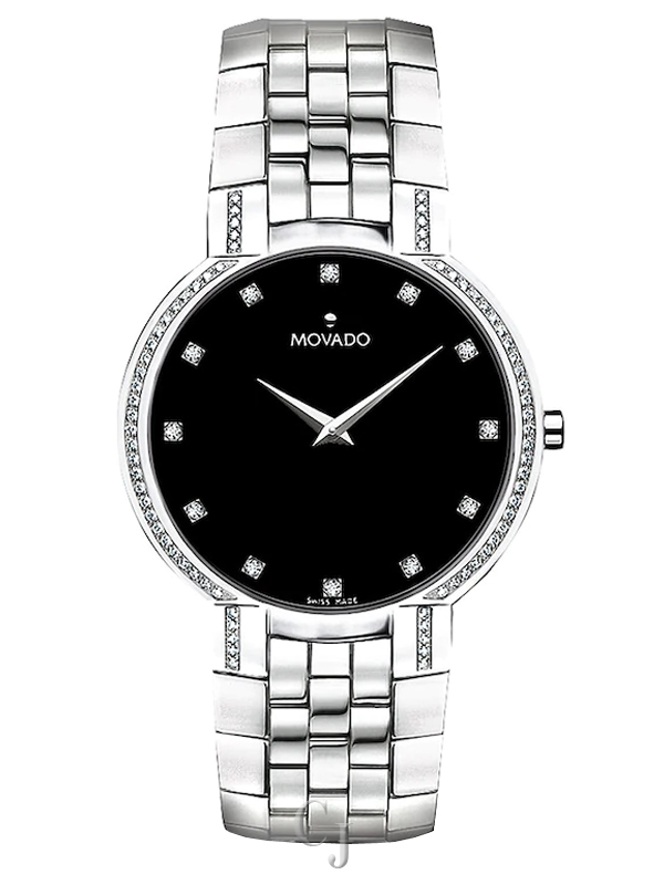 MOVADO FACETO MEN'S DIAMOND WATCH 0605585
