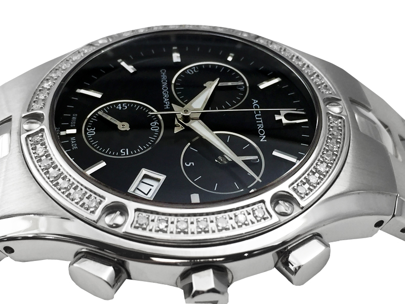 MEN'S ACCUTRON LUCERNE DIAMOND CHRONOGRAPH 26E10 - Image 5
