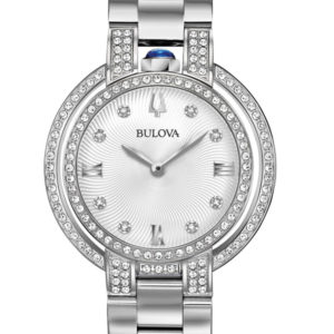 BULOVA WOMEN'S DIAMOND WATCH STAINLESS STEEL RUBAIYAT 96R220