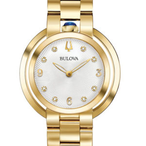 BULOVA WOMEN'S YELLOW GOLD-TONE WATCH RUBAIYAT 97P125