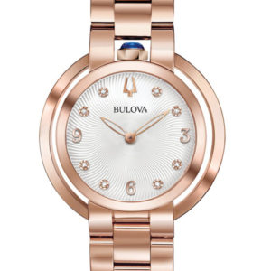 BULOVA WOMEN'S ROSE GOLD-TONE WATCH RUBAIYAT 97P130