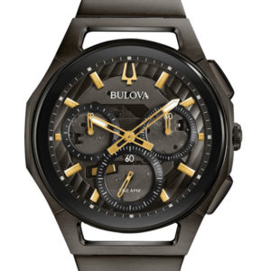 BULOVA MEN'S CURV CHRONOGRAPH DARK GREY DIAL 98A206