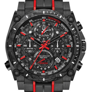 BULOVA MEN'S PRECISIONIST BLACK IP STAINLESS STEEL 98B313