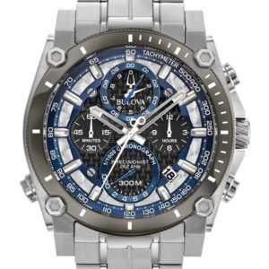BULOVA MEN'S PRECISIONIST BLACK CARBON FIBER CHRONOGRAPH 98B316