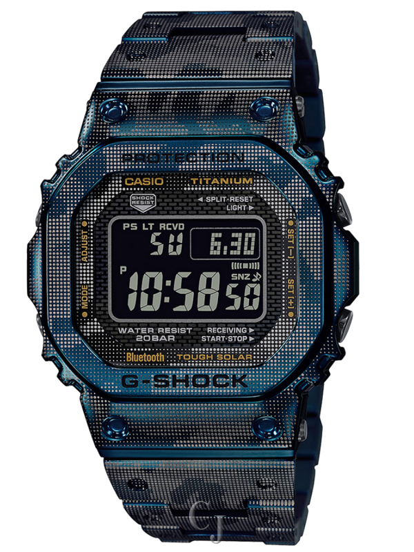 G-SHOCK TITANIUM BLUE CAMO LIMITED EDITION GMWB5000TCF-2
