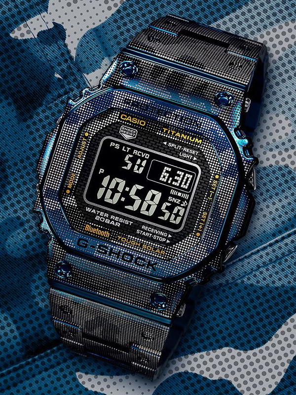 G-SHOCK TITANIUM BLUE CAMO LIMITED EDITION GMWB5000TCF-2 - Image 5