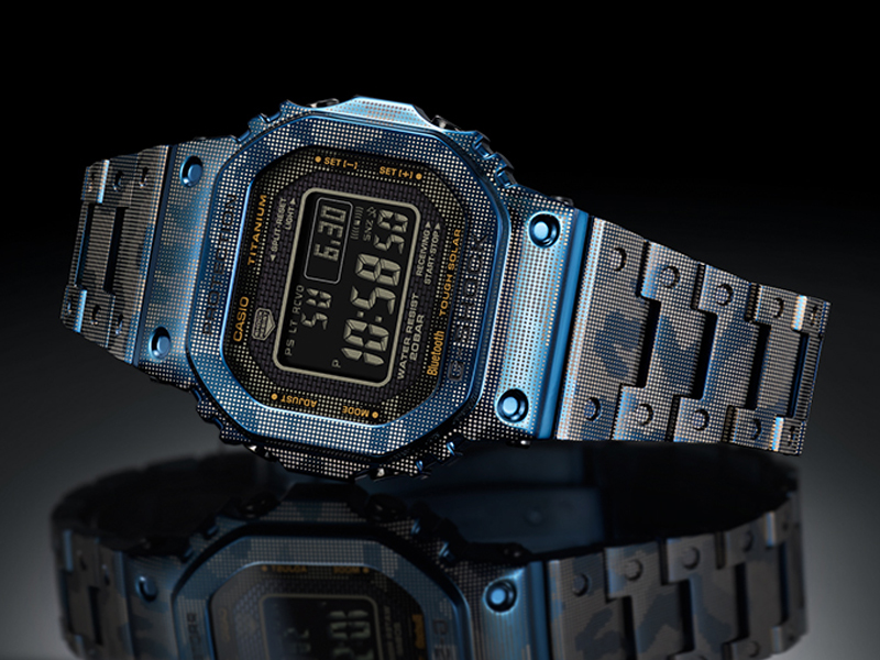 G-SHOCK TITANIUM BLUE CAMO LIMITED EDITION GMWB5000TCF-2 - Image 2