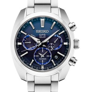 SEIKO ASTRON GPS SOLAR DUAL-TIME BLUE DIAL SSH019