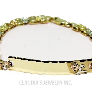 14 KT KIDS GOLD ID BRACELET