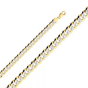 14KY 12.2 mm Cuban regular WP Chain