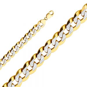 14KY 14 mm Cuban regular WP Chain
