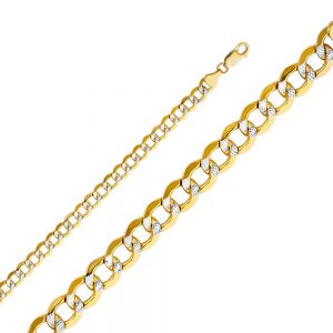 14KY 6.6mm Semi-Solid Cuban WP Chain