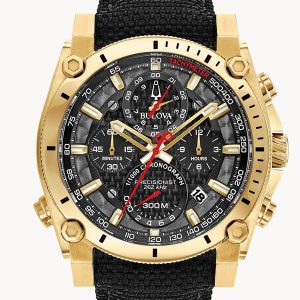 MEN’S BULOVA PRECISIONIST GOLD-TONE STAINLESS STEEL 97B178