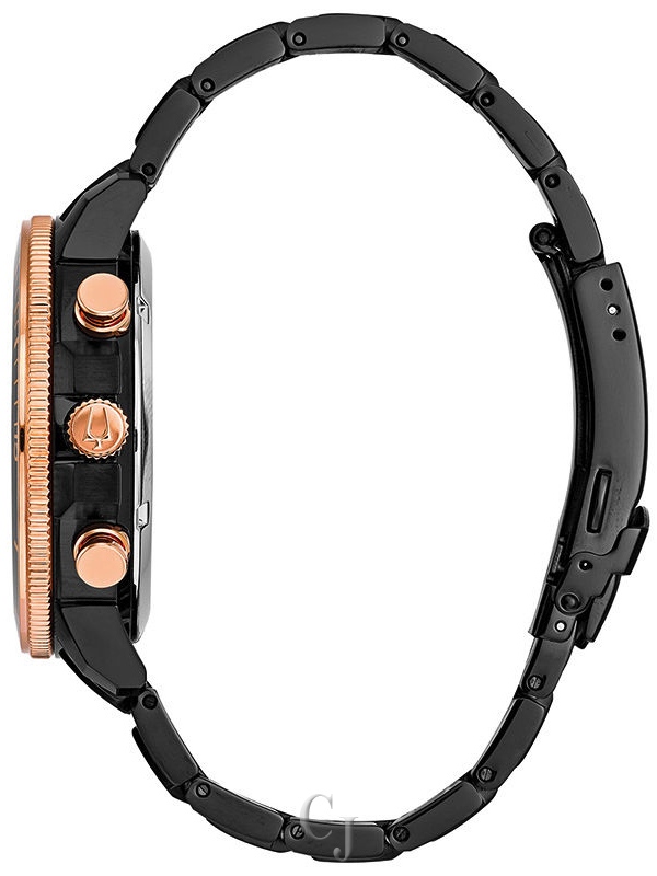 MEN’S BULOVA MARINE STAR BLACK DIAL WATCH 98B302 - Image 3