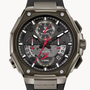 BULOVA PRECISIONIST CHRONOGRAPH BLACK DIAL MEN'S WATCH 98B358