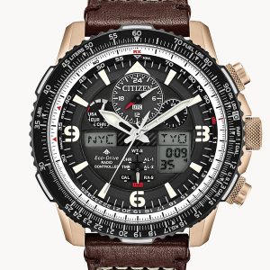 CITIZEN ECO DRIVE PROMASTER SKYHAWK A-T BLACK DIAL WATCH JY8076-07E