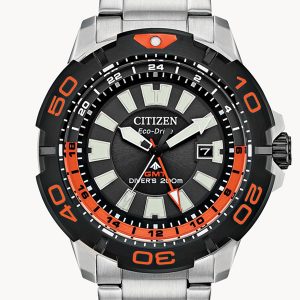 CITIZEN PROMASTER GMT BLACK DIAL WATCH BJ7129-56E