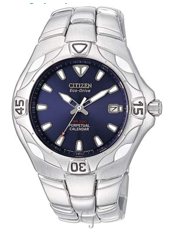 CITIZEN ECO-DRIVE PERPETUAL CALENDAR BLUE DIAL MEN’S WATCH BL0050-50L