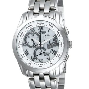 CITIZEN ECO-DRIVE PERPETUAL CALENDAR WHITE DIAL MEN’S WATCH BL8000-54A