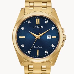 CITIZEN CORSO BLUE DIAL W/ DIAMOND ACCENTS MENS WATCH BM7103-51L