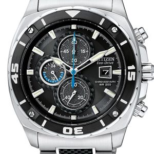 CITIZEN BRYCEN BLACK DIAL MEN’S WATCH CA0300-50E