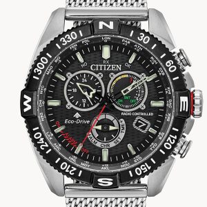 CITIZEN PROMASTER NAVIHAWK A-T BLACK DIAL WATCH CB5840-59E