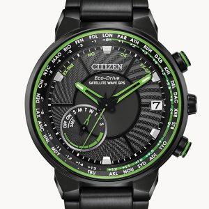 CITIZEN SATELLITE WAVE GPS FREEDOM BLACK DIAL MEN’S WATCH CC3035-50E