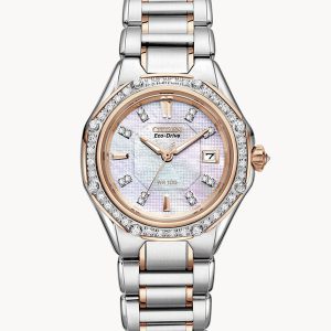 CITIZEN SIGNATURE OCTAVIA WHITE DIAL WATCH EW2096-57D