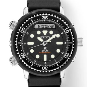 SEIKO SOLAR DIVER PROSPEX BLACK DIAL SNJ025