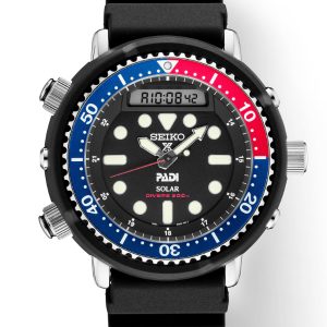 SEIKO SOLAR HYBRID DIVER PROSPEX BLACK DIAL SNJ027