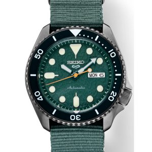 SEIKO 5 SPORTS GREEN DIAL MEN’S WATCH SRPD77