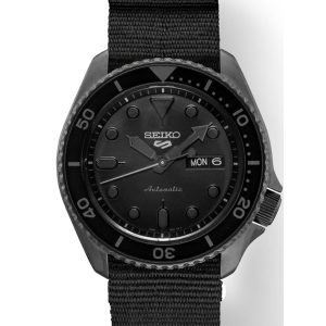 SEIKO 5 SPORTS BLACK DIAL MEN’S WATCH SRPD79