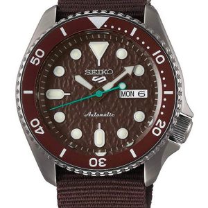 SEIKO 5 SPORTS CHESTNUT RED DIAL MEN’S WATCH SRPD85