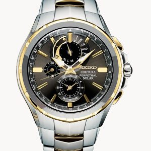 SEIKO COUTURA BLACK DIAL MEN’S WATCH SSC376