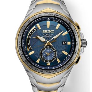SEIKO COUTURA RADIO SYNC BLUE DIAL WATCH SSG020