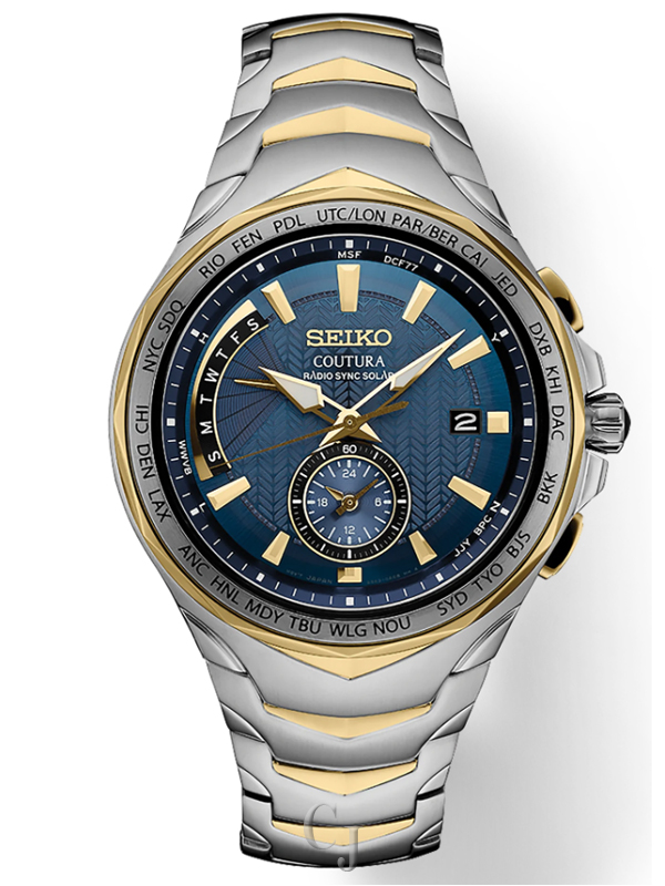 SEIKO COUTURA RADIO SYNC BLUE DIAL WATCH SSG020