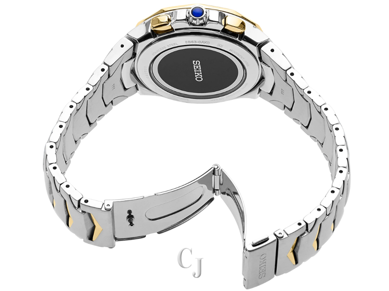 SEIKO COUTURA RADIO SYNC BLUE DIAL WATCH SSG020 - Image 4