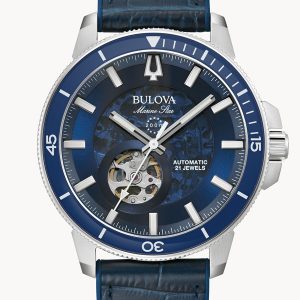 MEN’S BULOVA MARINE STAR BLUE DIAL WATCH 96A291