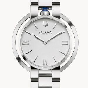 BULOVA WOMEN’S RUBAIYAT WHITE DIAL WATCH 96L306