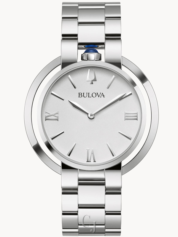 BULOVA WOMEN’S RUBAIYAT WHITE DIAL WATCH 96L306