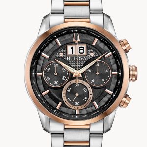 MEN’S BULOVA SUTTON GRAY DIAL WATCH 98B335