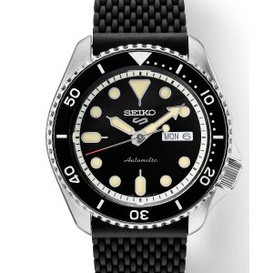 SEIKO 5 SPORTS AUTOMATIC BLACK SUNRAY DIAL SRPD95