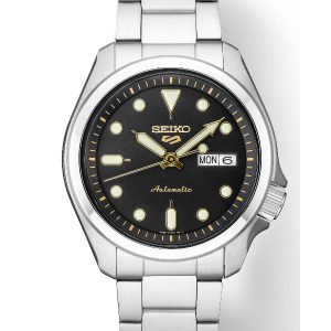 SEIKO 5 SPORTS AUTOMATIC BLACK SUNRAY DIAL SRPE57