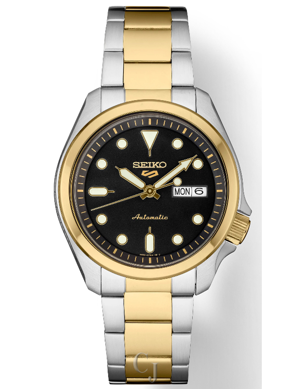 SEIKO 5 SPORTS BLACK SUNRAY DIAL MEN’S WATCH SRPE60