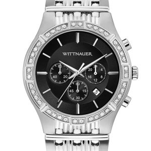 WITTNAUER MEN'S CHRONOGRAPH BLACK DIAL WATCH WN3078