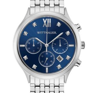 WITTNAUER MEN'S CHRONOGRAPH BLUE DIAL WATCH WN3104