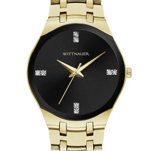 WITTNAUER WOMEN’S QUARTZ BLACK DIAL WATCH WN4095