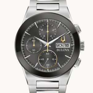 MEN’S BULOVA MILLENNIA BLACK DIAL WATCH 96C149